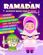 Ramadan Activity Book for Girls: More Than 100 Fun Activities for Muslim Girls, Ages 6 Up | Coloring, Journaling, Planner, Mazes, Word Search, ... (Ramadan Activity Books for Muslim Kids)